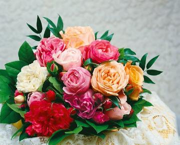 Bouquet / Arrangement, English Rose, Rosa gallica