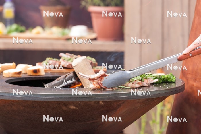 N2101543 Wooden barbecue for the outdoor area
