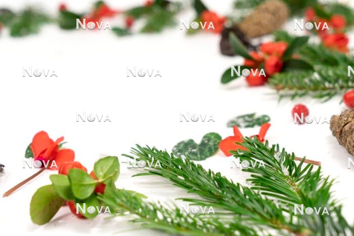 N2301999 Christmas decoration with conifers